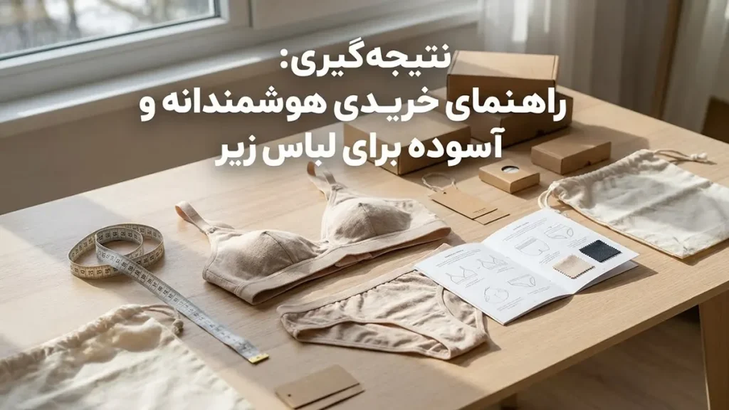 اشتباهات رایج در خرید لباس زیر: راهنمای خرید هوشمندانه نتیجهگیری: راهنمای خریدی هوشمندانه و آسوده برای لباس زیر