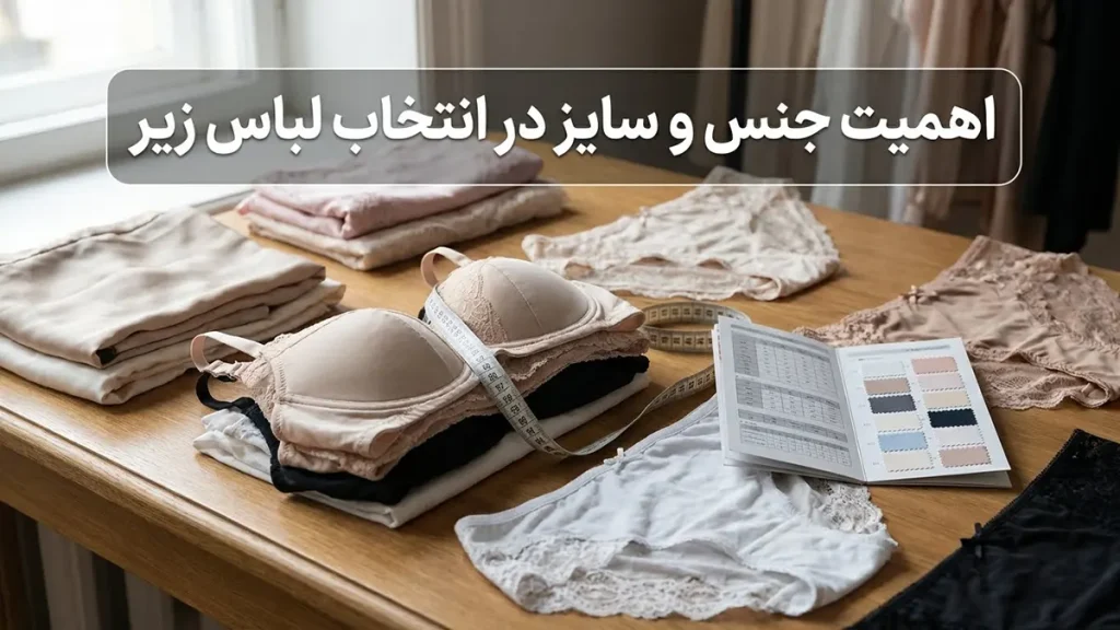 راهنمای جامع انتخاب لباس زیر: سلامت تا اعتماد به نفس اهمیت جنس و سایز در انتخاب لباس زیر